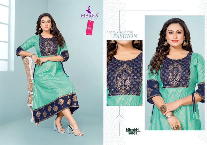 Mayra Mirakhi Wholesale Anarkali Kurti Catalog